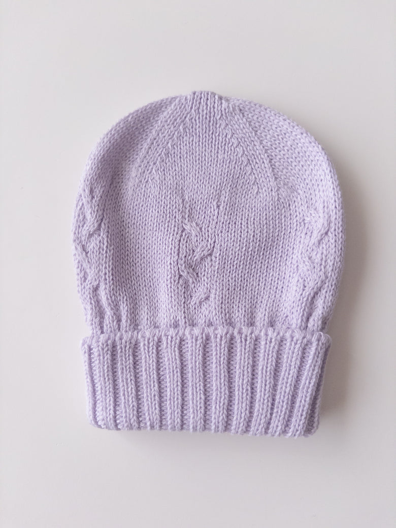 Hat Knit Lilac