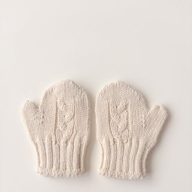 Gloves Knit Beige