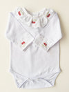 Cherry  Long-Sleeve Bodysuit