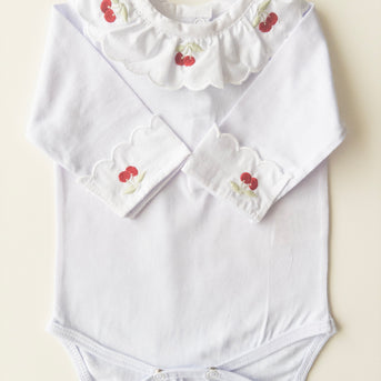 Cherry  Long-Sleeve Bodysuit