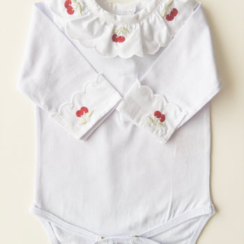 Cherry  Long-Sleeve Bodysuit