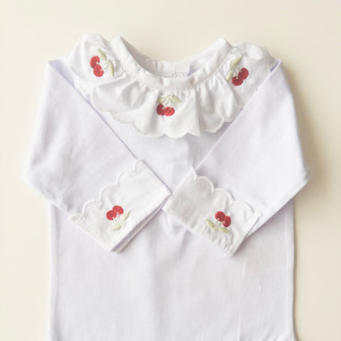 Cherry  Long-Sleeve Bodysuit