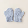 Gloves Knit Light Blue