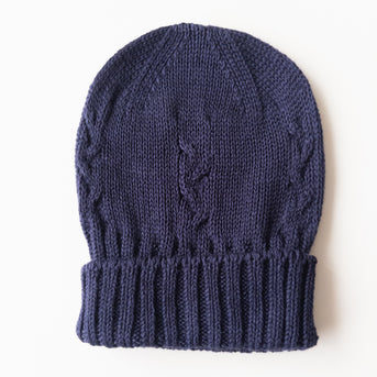 Hat Knit Navy Blue