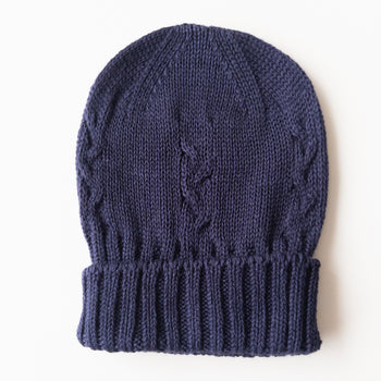 Hat Knit Navy Blue