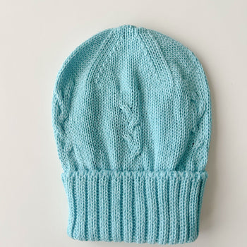 Hat Knit Pool Blue