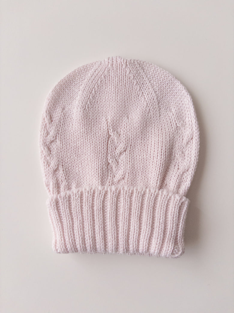 Hat Knit Light Pink