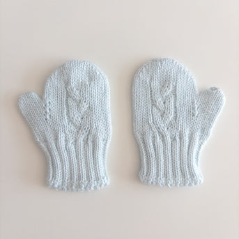 Gloves Knit Aqua Green