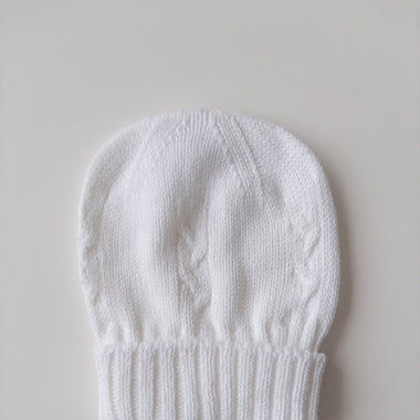 Hat Knit White