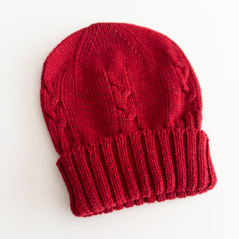 Hat Knit Red