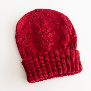 Hat Knit Red