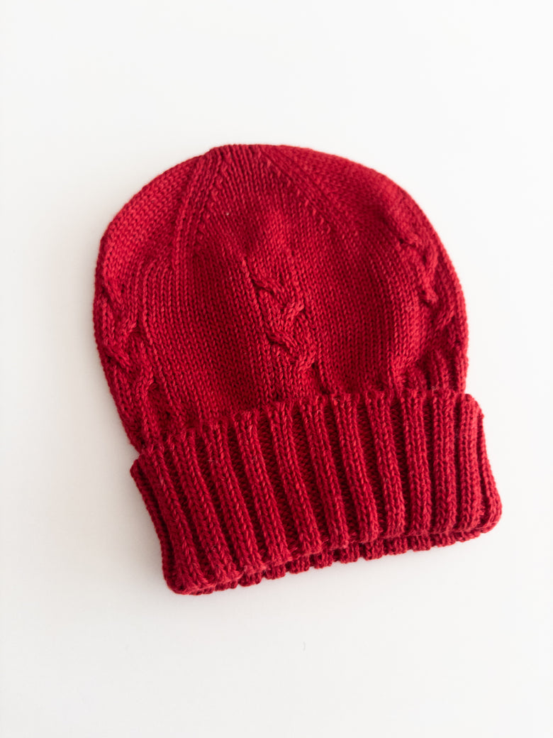 Hat Knit Red