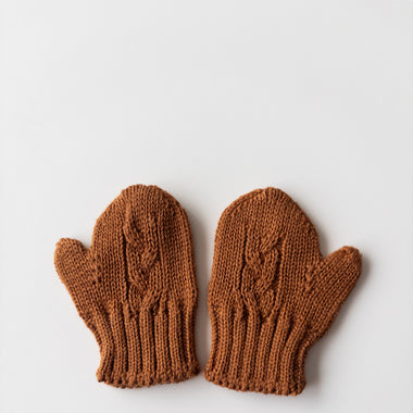 Gloves Knit Caramel