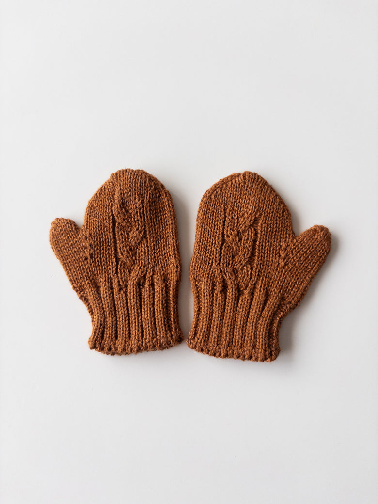 Gloves Knit Caramel