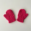 Gloves Knit Pink