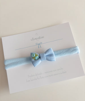 Linen Baby Hair Bow