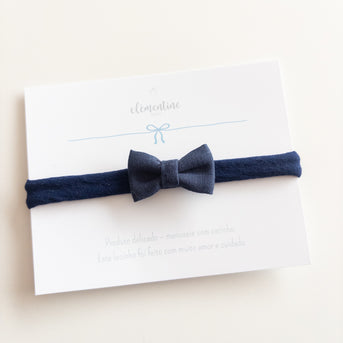 Cora Bow Navy Blue