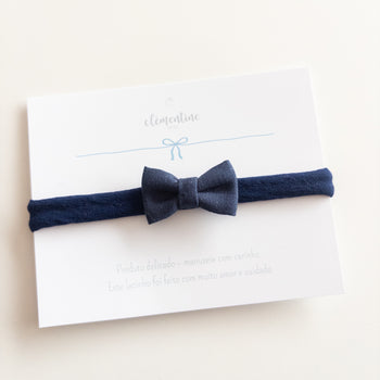 Cora Bow Navy Blue