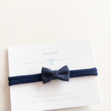 Cora Bow Navy Blue