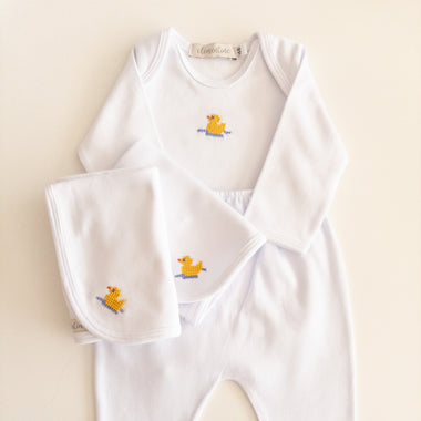 Embroidered Americano Set with Napkins