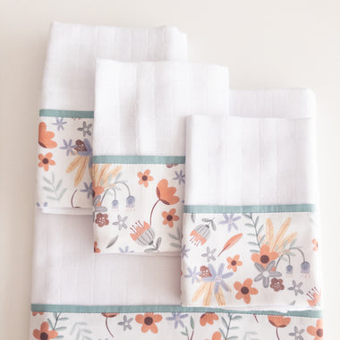 Essential Floral Baby Cloths Set