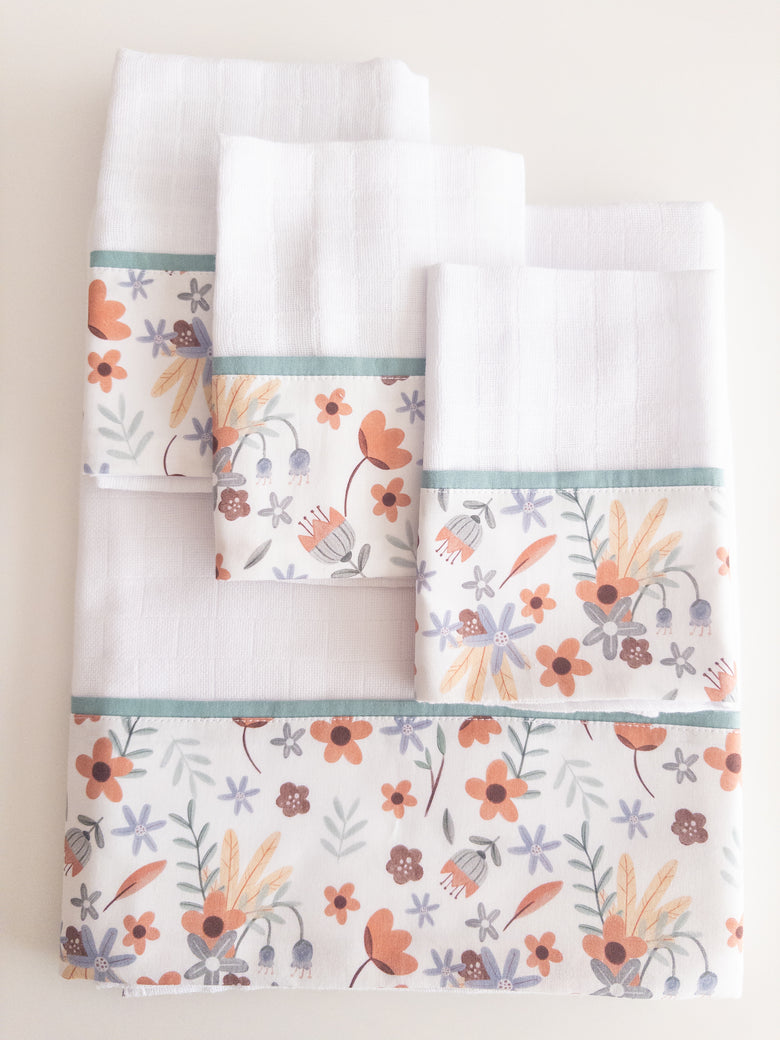 Essential Floral Baby Cloths Set