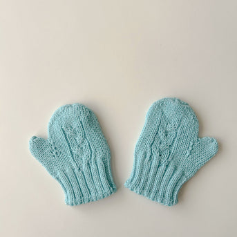 Gloves Knit Pool Blue