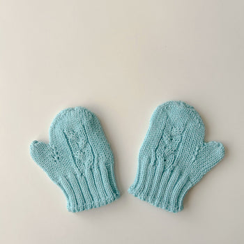 Gloves Knit Pool Blue