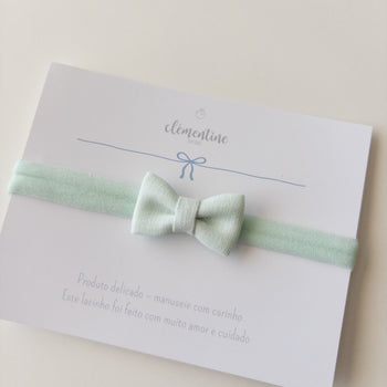 Cora Bow Aqua Green