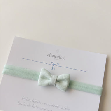 Cora Bow Aqua Green