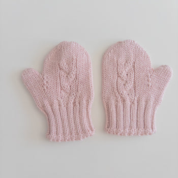 Gloves Knit Candy Pink
