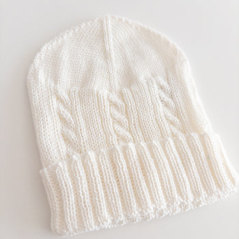 Essential Knit Hat Off-White